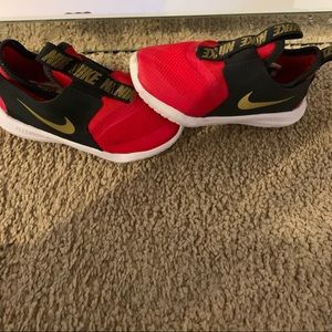 Red and Black Nike Shoes